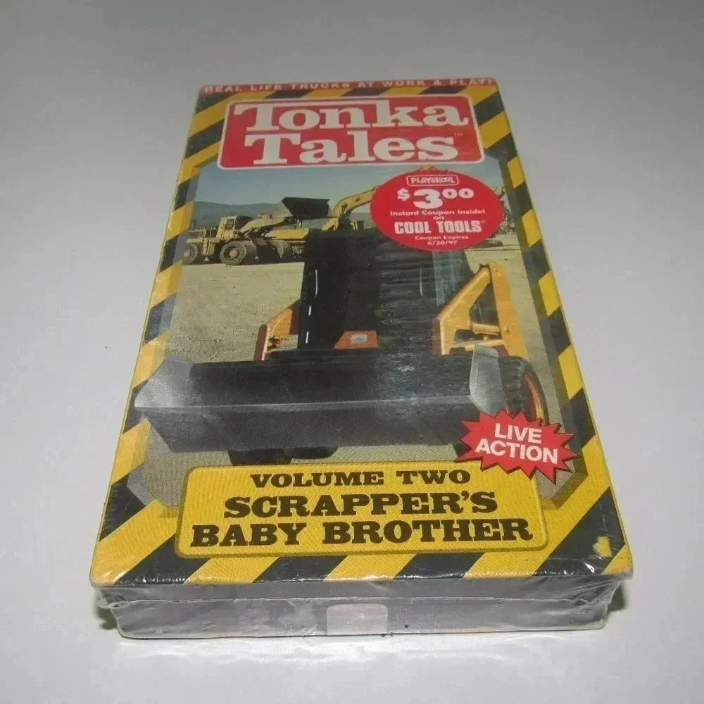 TONKA TALES Real Life Trucks Volume Two: Scrappers Baby Brother (VHS)~SEALED!